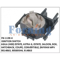 9014863, 90589344, 914863, IGNITION SWITCH, FN-1138-4 for AGILA (H00) ESTATE, ASTRA G, ESTATE, SALOON, HATCHBACK, COUPE, BOX, CONVERTIBLE, ZAFIRAN MPV