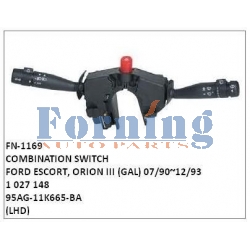 1027148, 95AG-11K665-BA COMBINATION SWITCH, FN-1169 for FORD ESCORT, ORION III (GAL) 07/90~12/93