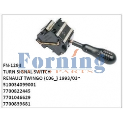 510034099001, 7700822445, 7701046629, 7700839681, TURN SIGNAL SWITCH, FN-1294 for RENAULT, TWINGO (C06_) 1993/03~/