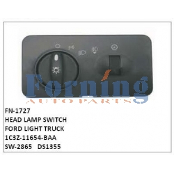 1C3Z-11654-BAA, SW-2865, DS1355, HEAD LAMP SWITCH FN-1727 for FORD LIGHT TRUCK