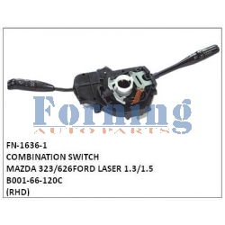 B001-66-120C,COMBINATION SWITCH,FN-1636-1 for MAZDA 323/626,FORD LASER 1.3/1.5