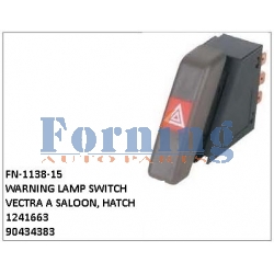 1241663,90434383，WARNING LAMP SWITCH， FN-1138-15 for VECTRA A SALOON, HATCH