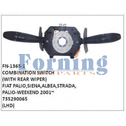 735290065, COMBINATION SWITCH, FN-1365-1 for FIAT PALIO,SIENA,ALBEA,STRADA,PALIO-WEEKEND 2001~ (WITH REAR WIPER)